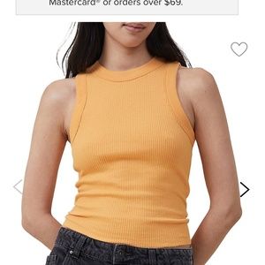 cotton on tank top orange
